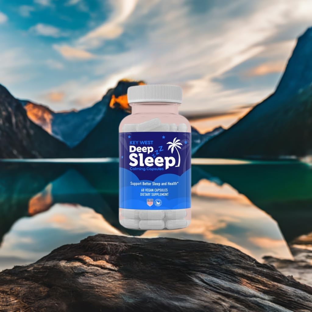 BocaHeal Key West Deep Sleep Capsules - 60 Count Bottle for Restful Sleep