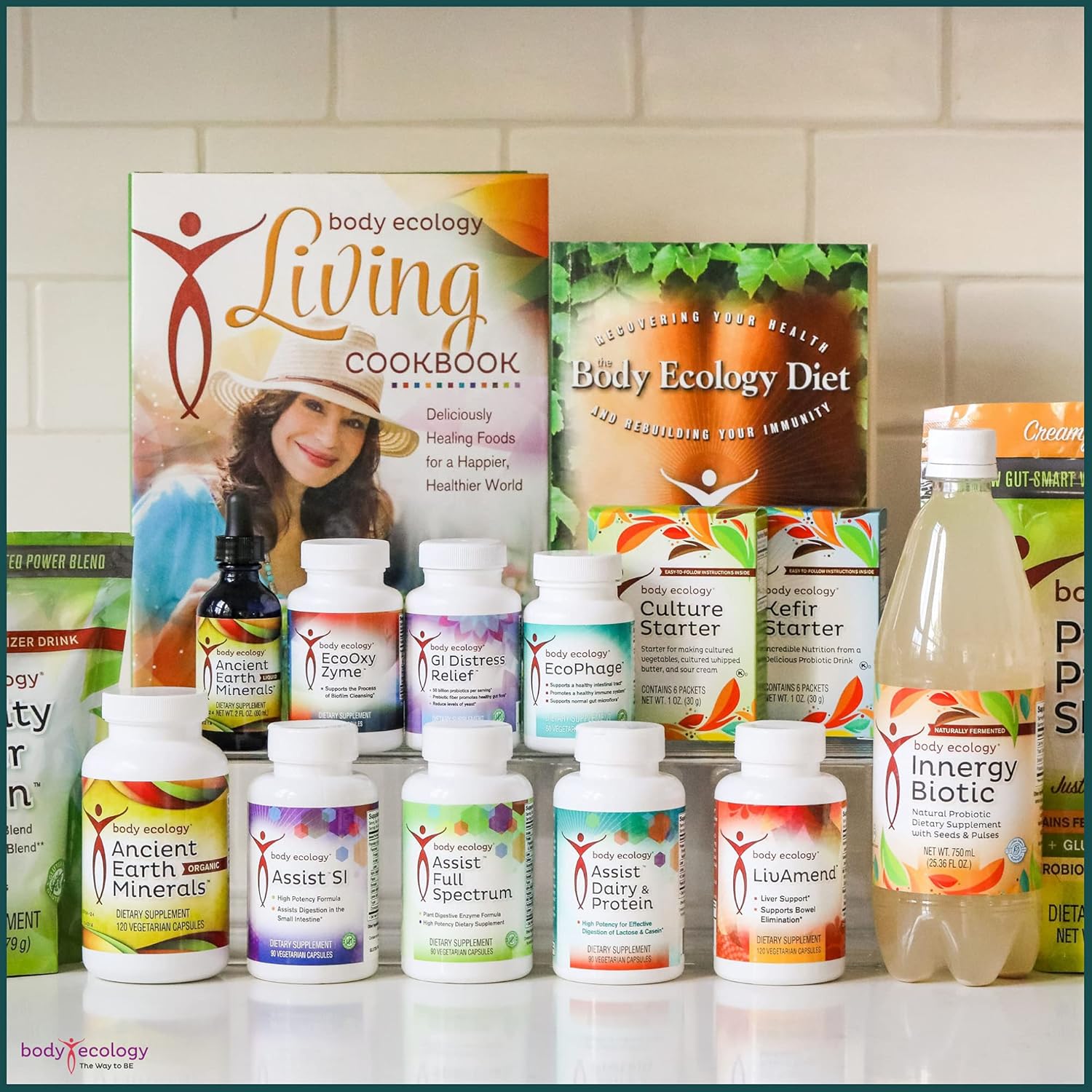 Body Ecology EcoOxyZyme Capsules - Multi-Enzyme Digestive Supplement for Immune System and Gut Health - Biofilm Disruptor - 60 count.