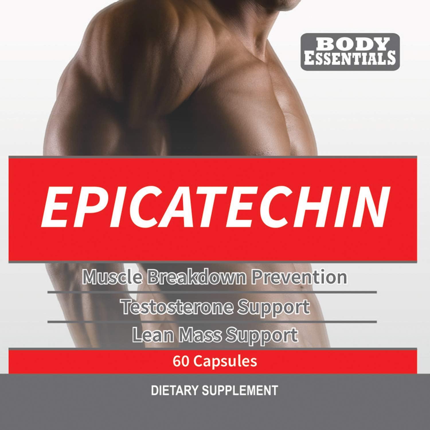Body Essentials Epicatechin Supplement - 60 Capsules, 300mg - Boost Muscle Growth, Protein Synthesis, Lean Muscle, Strength, Fat Loss