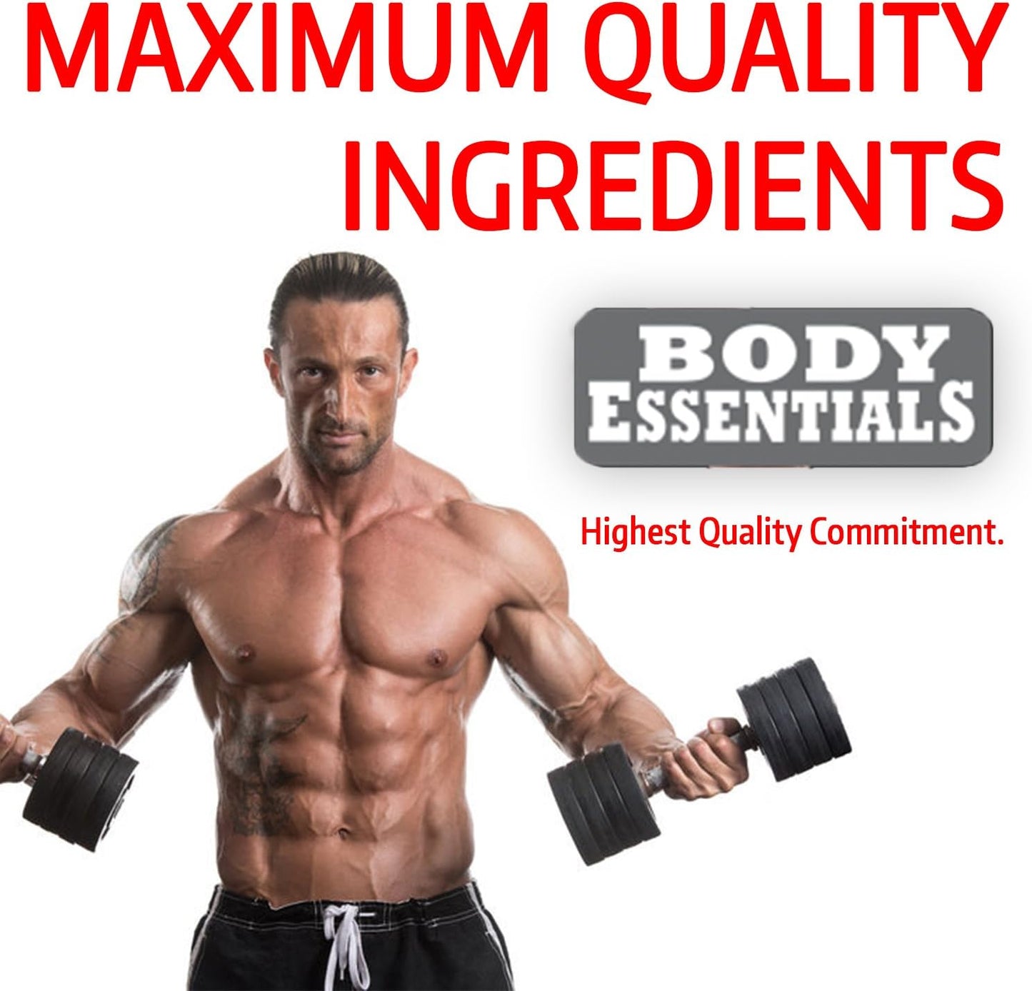 Body Essentials Epicatechin Supplement - 60 Capsules, 300mg - Boost Muscle Growth, Protein Synthesis, Lean Muscle, Strength, Fat Loss