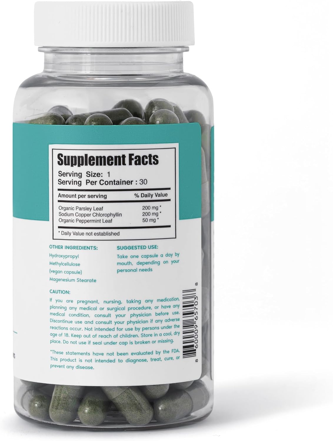 Body Magic Chlorophyll Capsules - 30 Vegan Capsules for Detox, Digestion, Gut Health, Skin Support, and Energy Booster - Natural Formula for Oily Skin