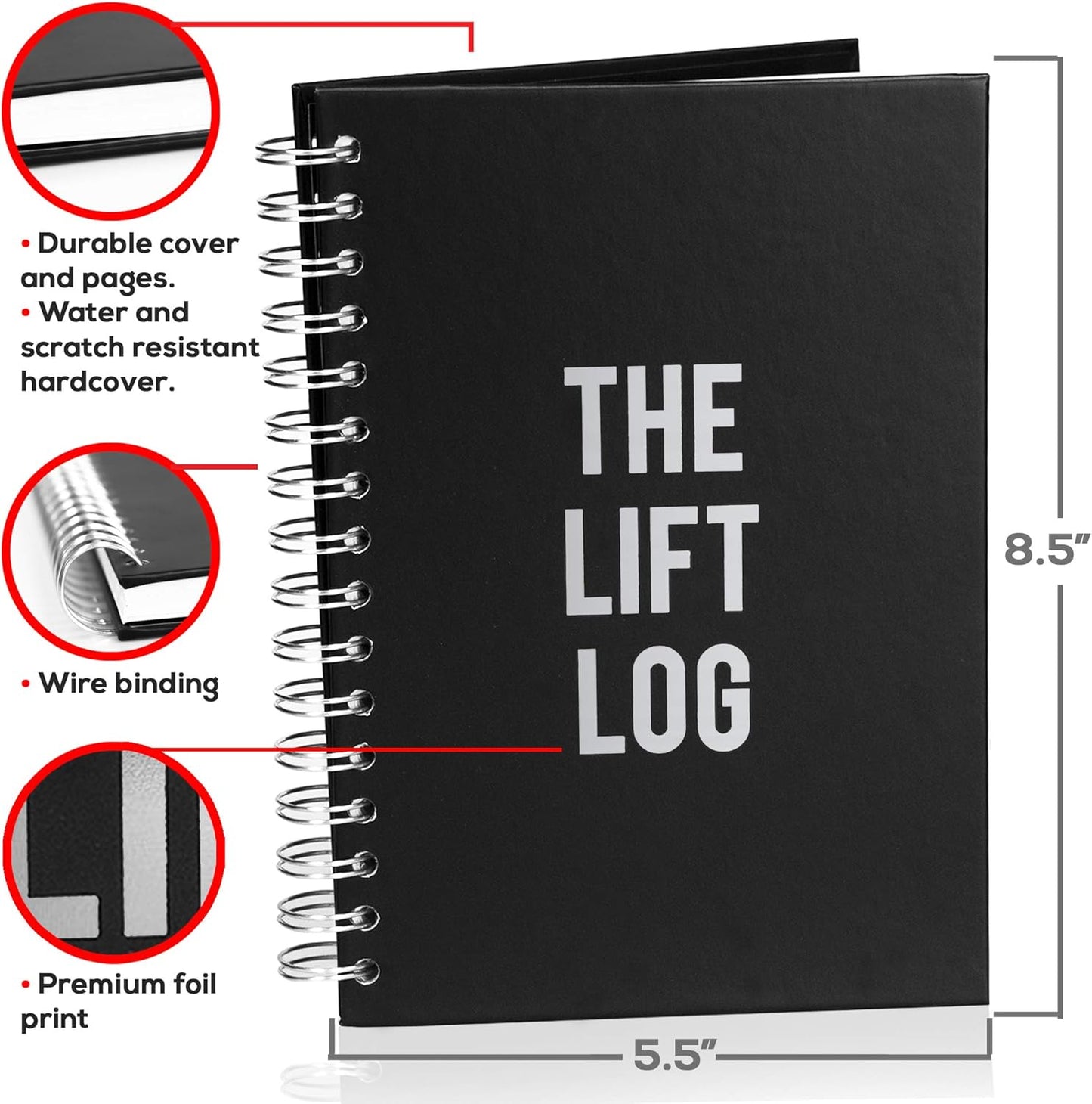 Boldstrive Stainless Steel Protein Shaker Bottle with Carbon Fiber Wrap, Insulated Water Bottle & 6 Month Fitness Journal