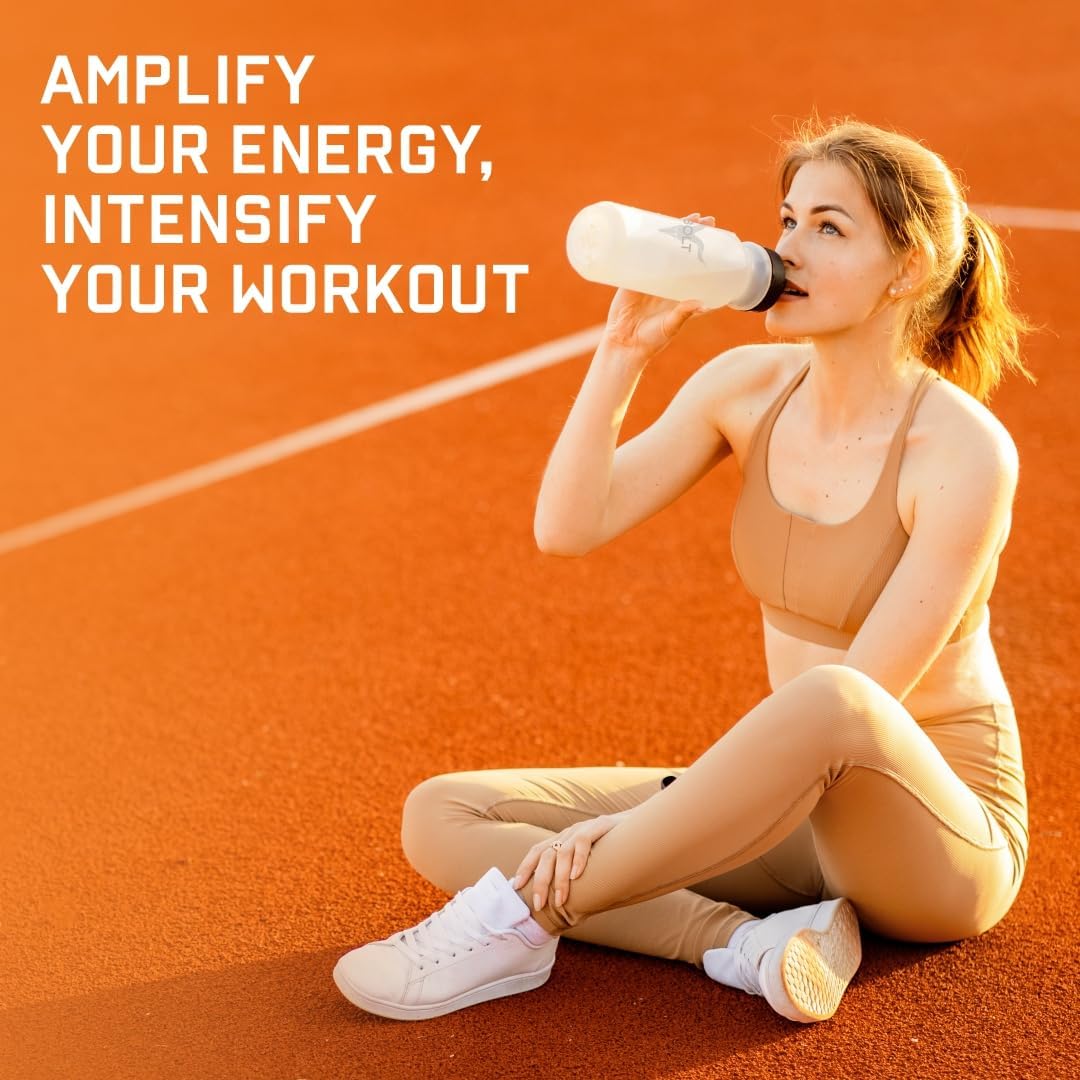 Bolt Nutrition Pre Workout Supplement - Enhanced Energy, Focus & Pump - 300g, 30 Servings - Blue Berry Flavor