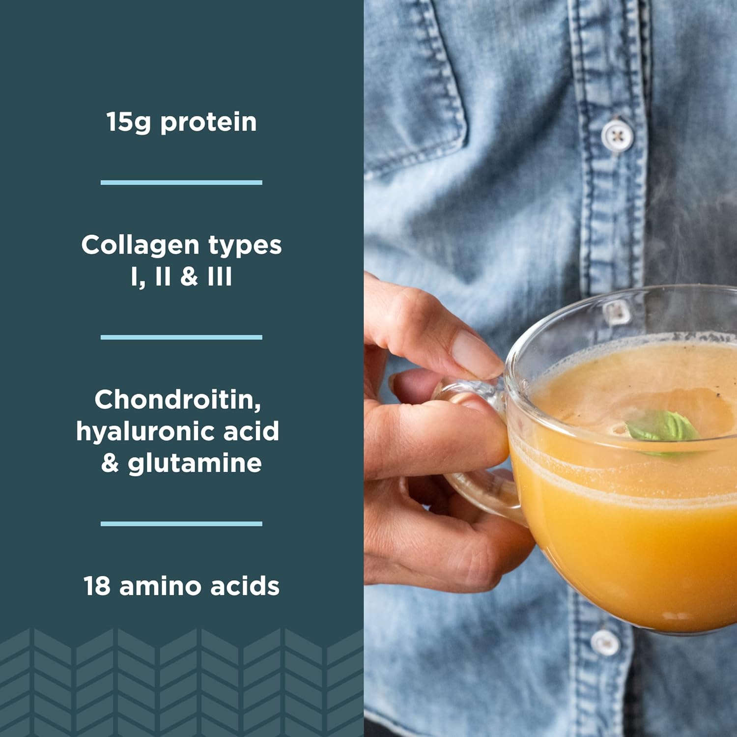 Bone Broth Protein Powder Variety Pack - Tomato Basil & Butternut Squash Flavors, 15 Servings Each