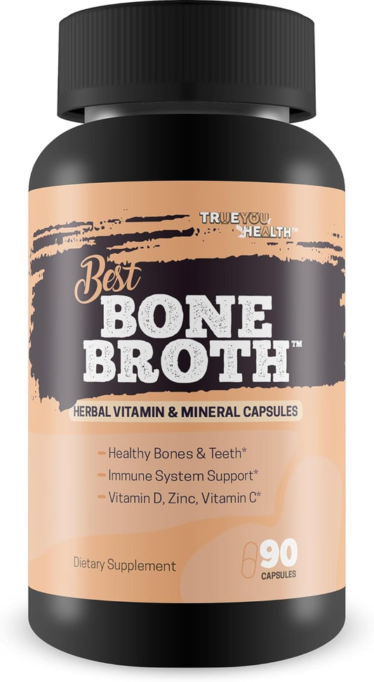 Bone Health & Immunity Supplement Capsules for Men & Women Over 50 - Vitamin D Rich Formula for Strong Bones and Immune System Support