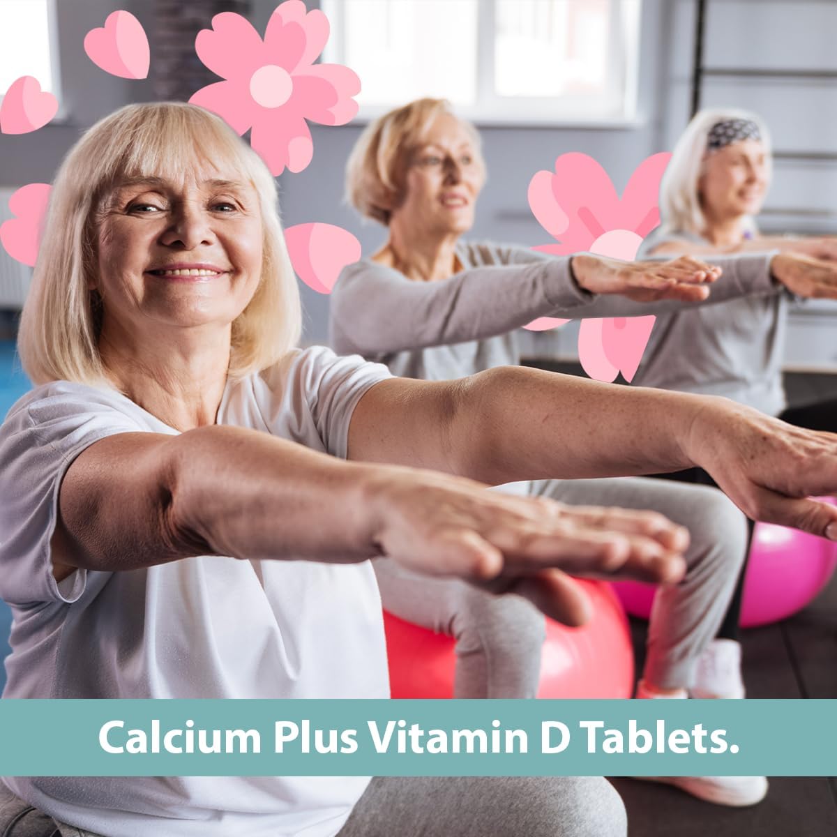 Bone Health Support: GeriCare Calcium 600mg + Vitamin D 5mcg Tablets, 60 Count (1 Pack) - Nutritional Supplement