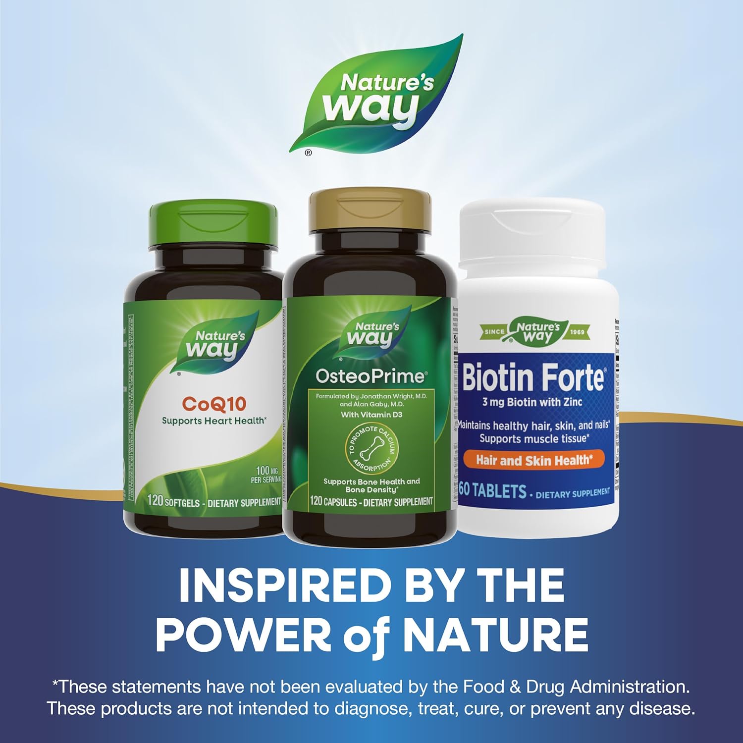 Bone Health Support Supplement with Vitamin D3 - Nature's Way OsteoPrime, 120 Vegetarian Capsules