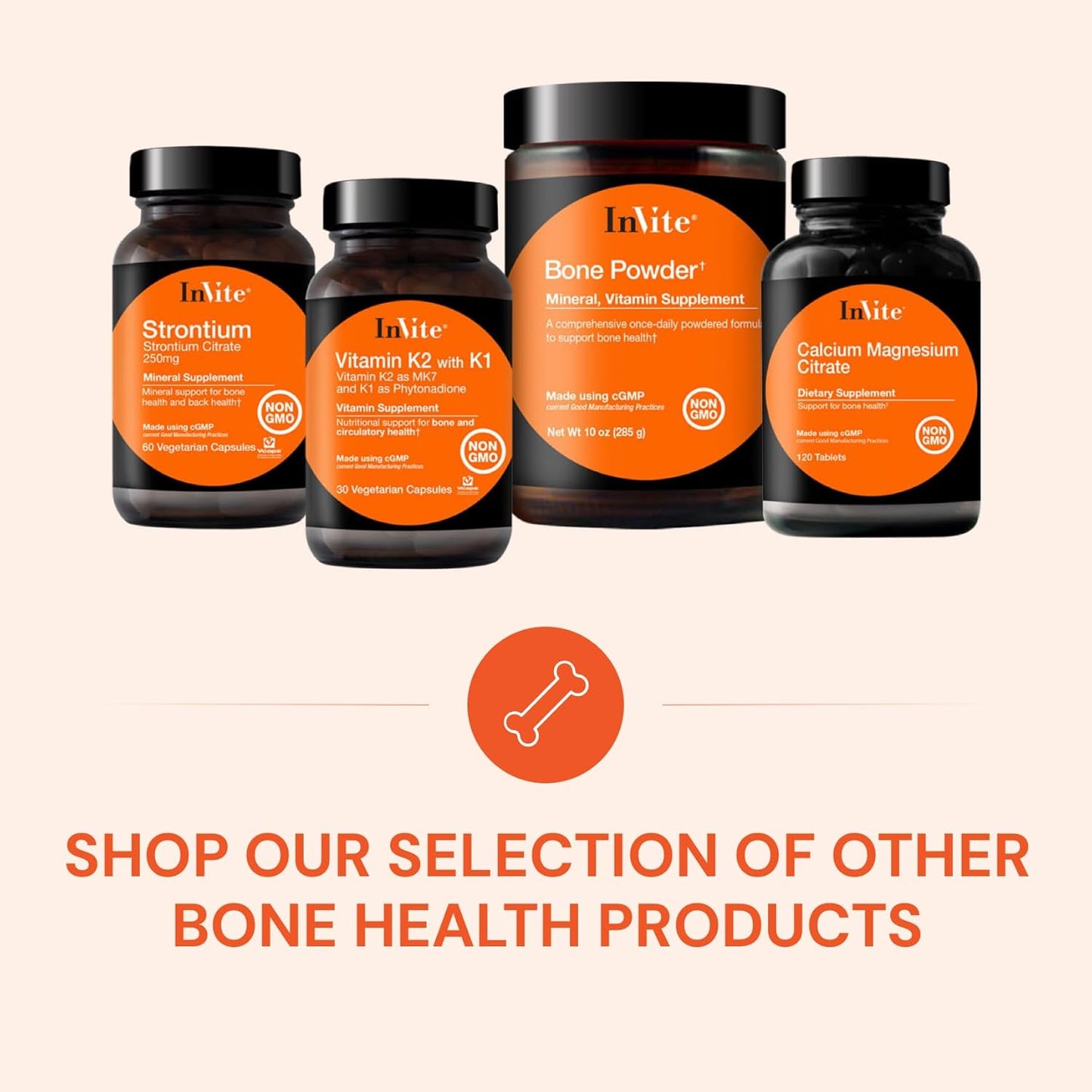 Bone Powder Supplement - Daily Formula for Bone Health - Supports Calcium Absorption - 30 Servings (2-Pack)