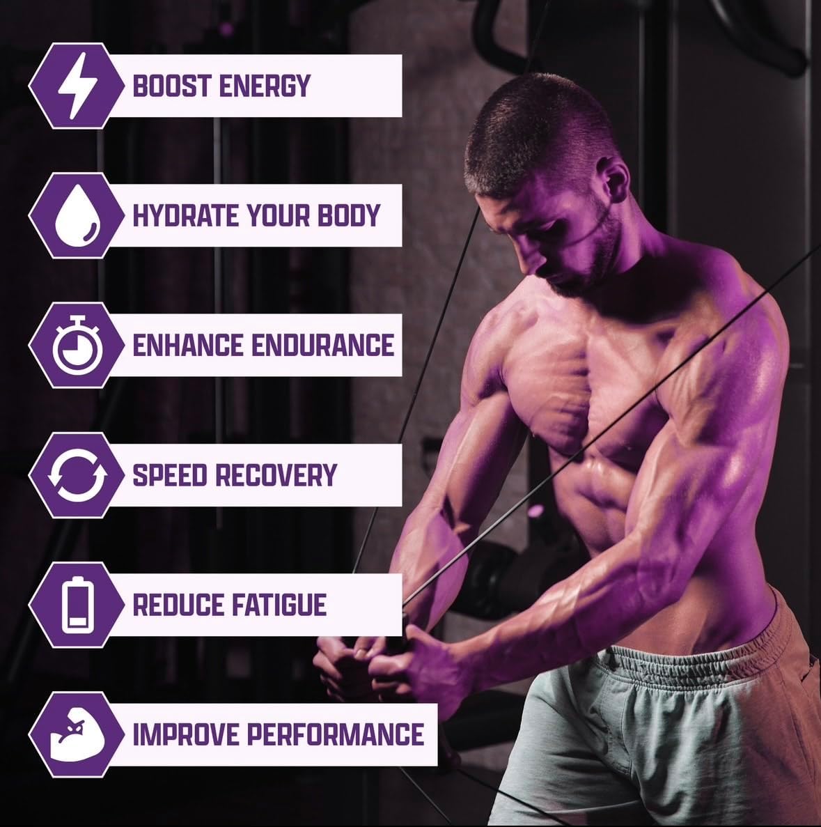 Boost Energy Naturally with Non-Stim Pre-Workout Pump Gummies - Vitamin B12, Beta Alanine, Taurine, Pink Himalayan Salt, L-Citrulline - Enhance Focus and Performance!