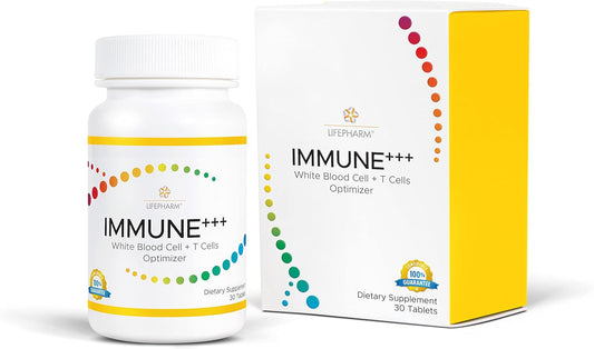Boost Immunity with Lifepharm IMMUNE+++ Vitamin C Supplement - 500mg - Herbal Blends - Increase White Blood Cells - 30 Tablets