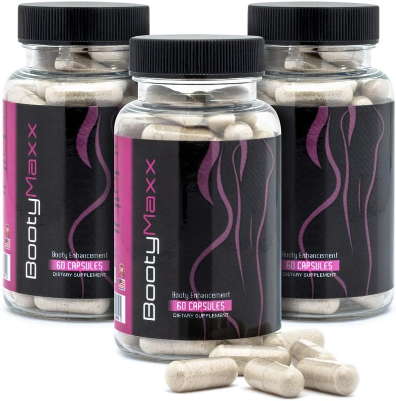 BootyMaxx Booty Maxx Pills for Women and Men, Curves-Targeting Butt Supplements with Ingredients - The Original Brand