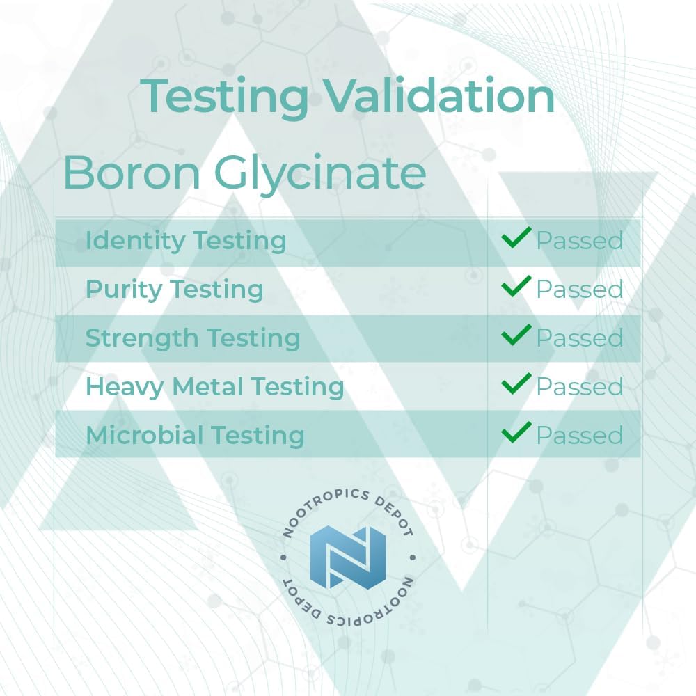 Boron Glycinate Capsules - 50mg | Boost Testosterone, Reduce Inflammation, Immune & Cognitive Support | 120 Count