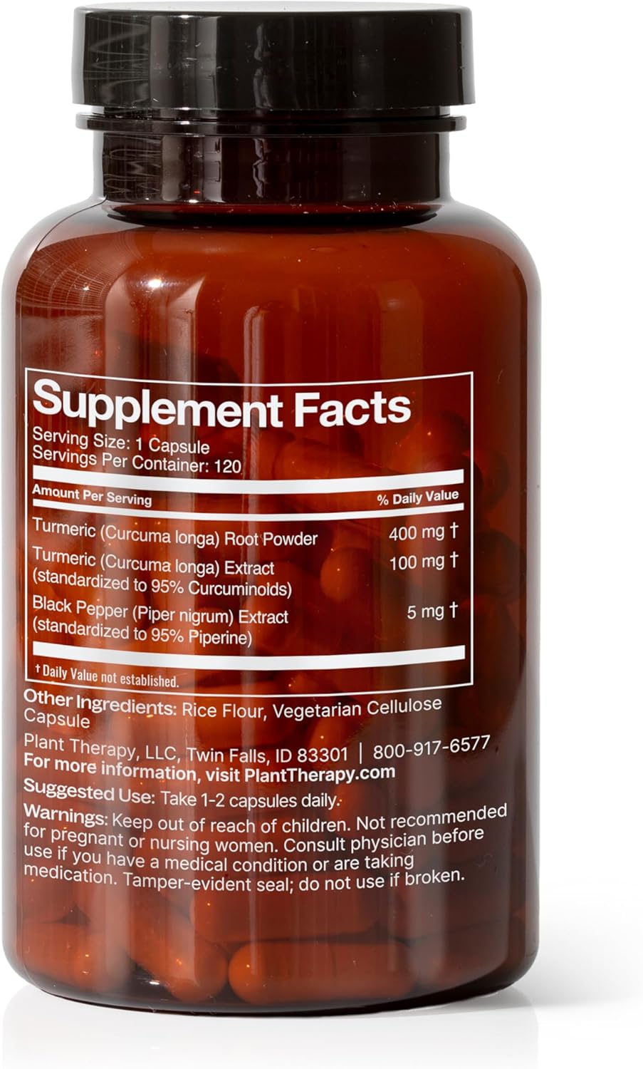Boswellia & Turmeric Capsules with Black Pepper for Plant Therapy