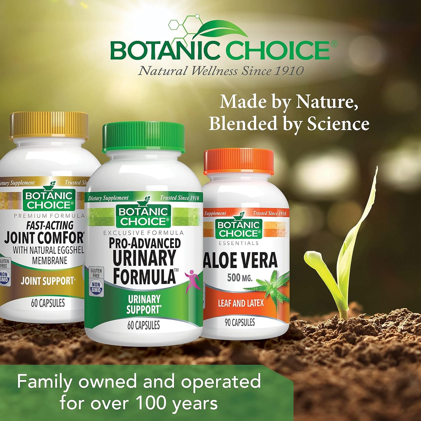 Botanic Choice Pro-Advanced Urinary Formula - Supports Urinary Tract Health - 60 Capsules with Magnesium, Cranberry, Uva Ursi, and Damiana