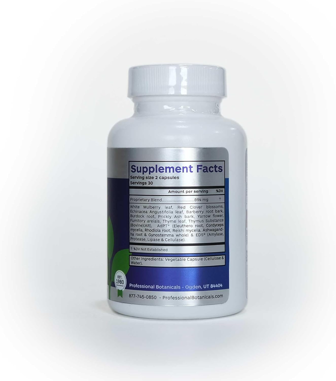 Botanical Cell Detox Supplement for Vegan Cell Cleansing - 60 Veg Capsules