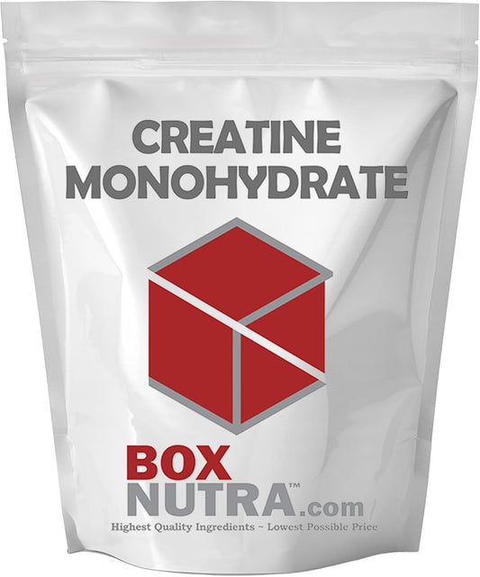BoxNutra Creatine Monohydrate Powder - Unflavored Muscle Gain Supplement for Men and Women - 200 Servings