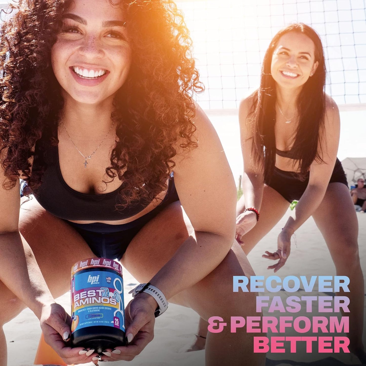 BPI Sports Best Aminos Cotton Candy Flavor - BCAA Powder Post Workout & Glutamine Recovery Drink - 25 Servings for Hydration & Recovery