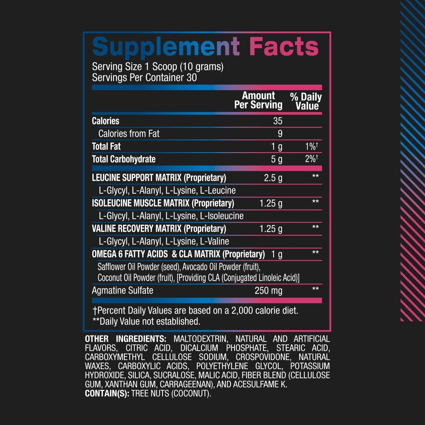 BPI Sports BEST BCAA Powder - Blue Raspberry Flavor for Post Workout Hydration & Recovery - 30 Servings for Men & Women