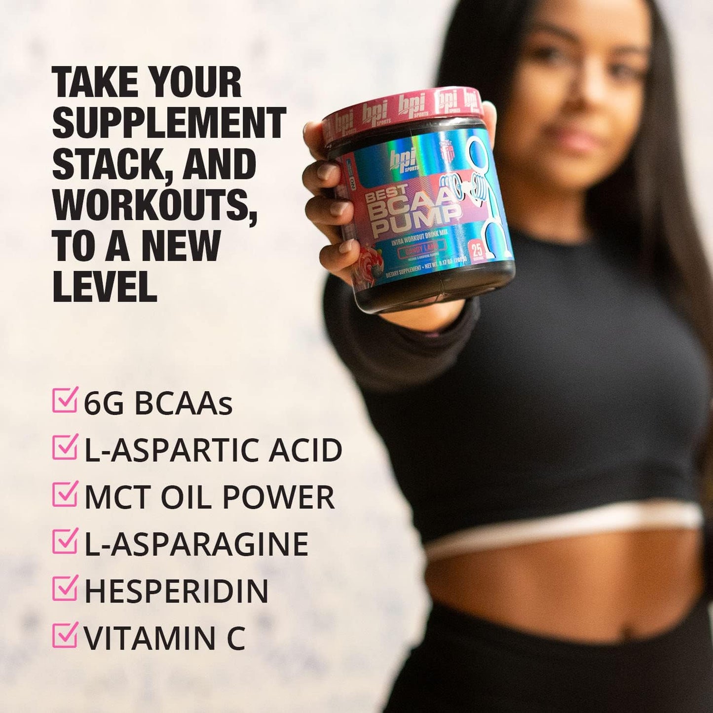 BPI Sports Best BCAA Pump - Candy Land Flavor - Intra Workout BCAA Powder for Hydration & Recovery - 25 Servings