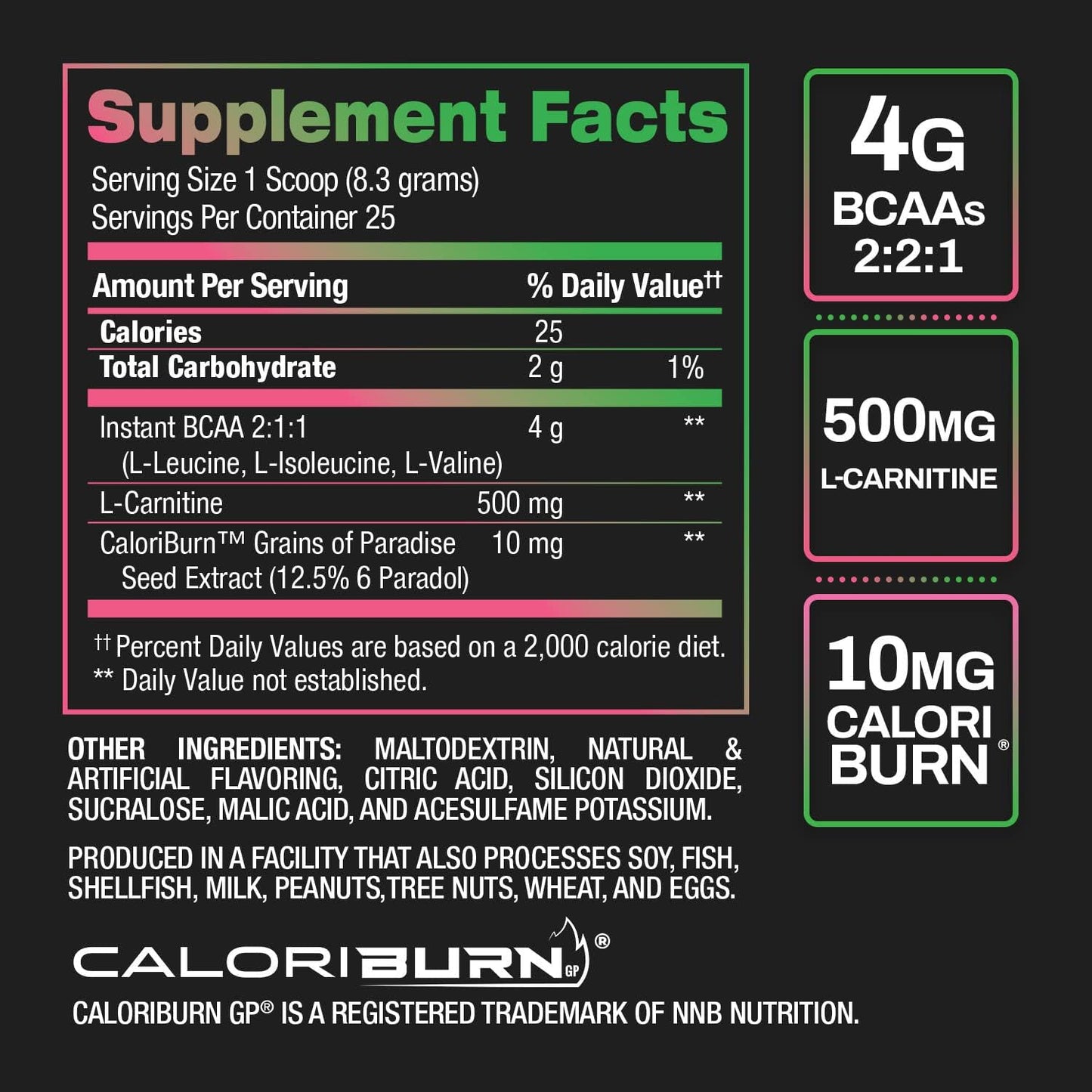 BPI Sports Best BCAA Shredded Watermelon Ice - Fat to Energy, Weight Loss, Lean Muscle, Post-Workout Recovery - 25 Servings