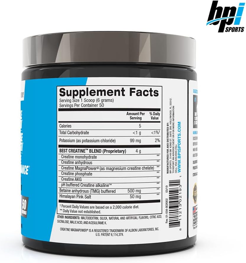 BPI Sports Best Creatine: 6 Advanced Forms for Muscle Building & Recovery - Watermelon Cooler, 50 Servings x 2