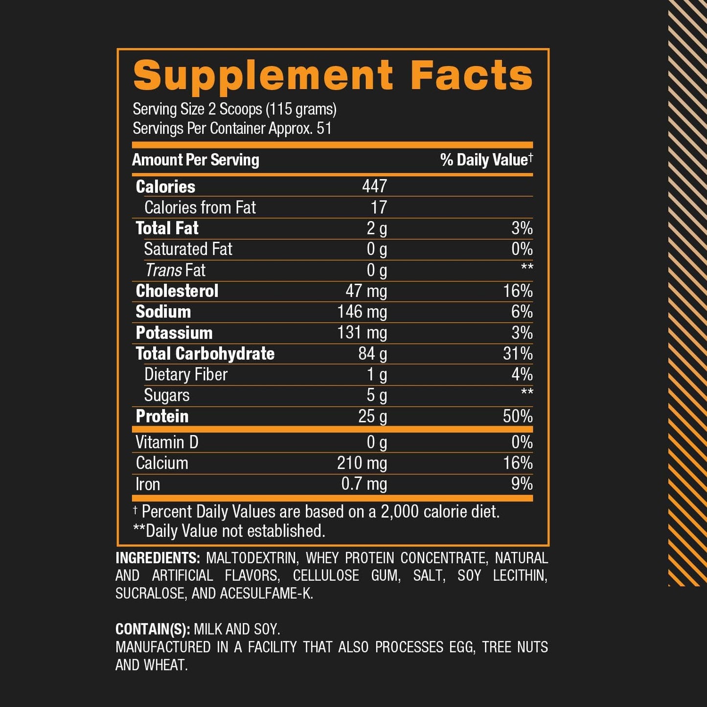BPI Sports Bulk Muscle XL - High-Calorie Weight Gainer with 25g Protein, Chocolate & Vanilla Flavors, 13lb Bag