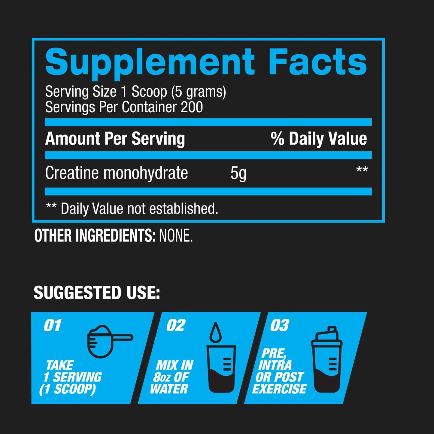 BPI Sports Micronized Creatine Powder - Pure Muscle Building Supplement for Strength and Endurance - Unflavored - 200 Servings