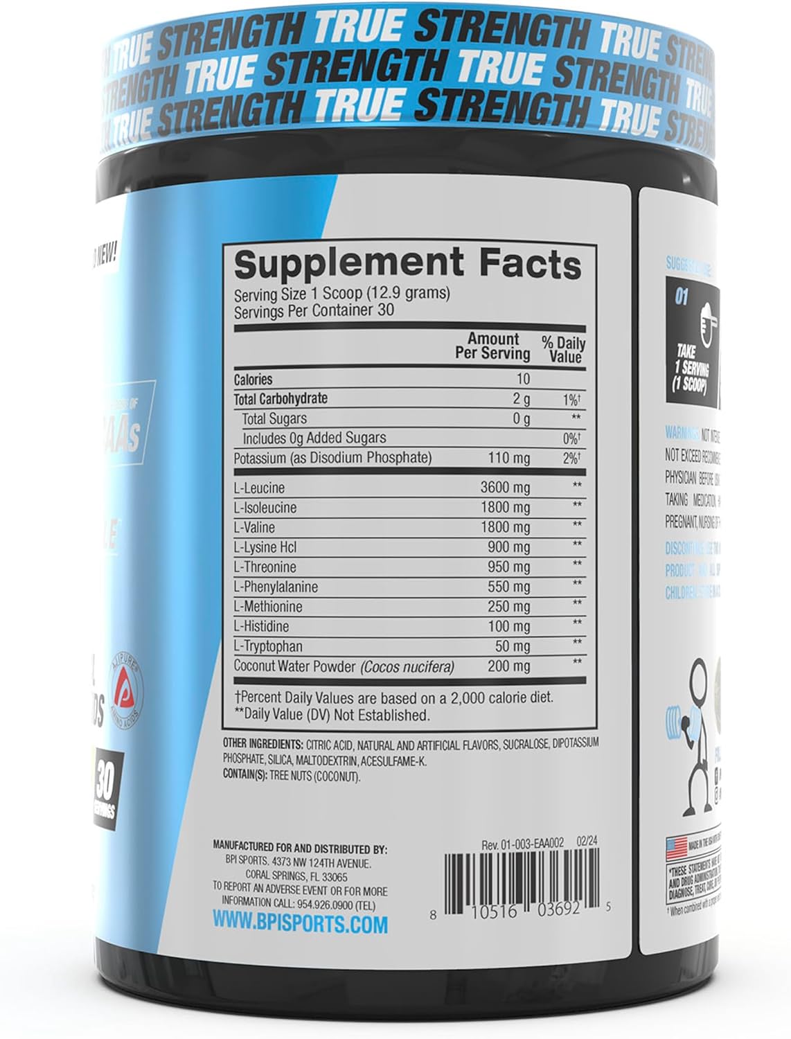 BPI Sports Sour Power EAA Powder - Advanced Formula for Men & Women - 10g of EAA - Pre, Intra, Post Workout Drink - BCAA + Hydration.
