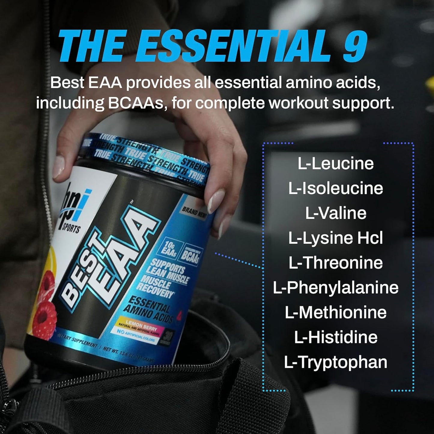 BPI Sports Sour Power EAA Powder - Advanced Formula for Men & Women - 10g of EAA - Pre, Intra, Post Workout Drink - BCAA + Hydration.