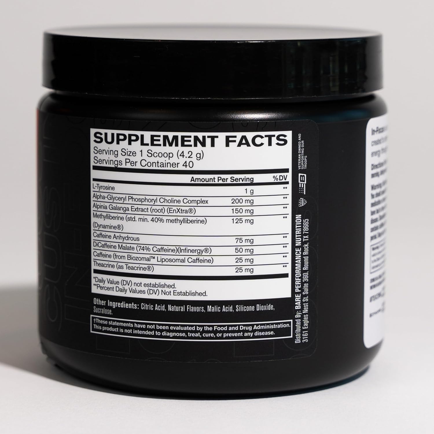 BPN in-Focus Brain Support Supplement - Alpha GPC for Improved Focus & Energy - Raspberry Lemonade Flavor - 40 Servings