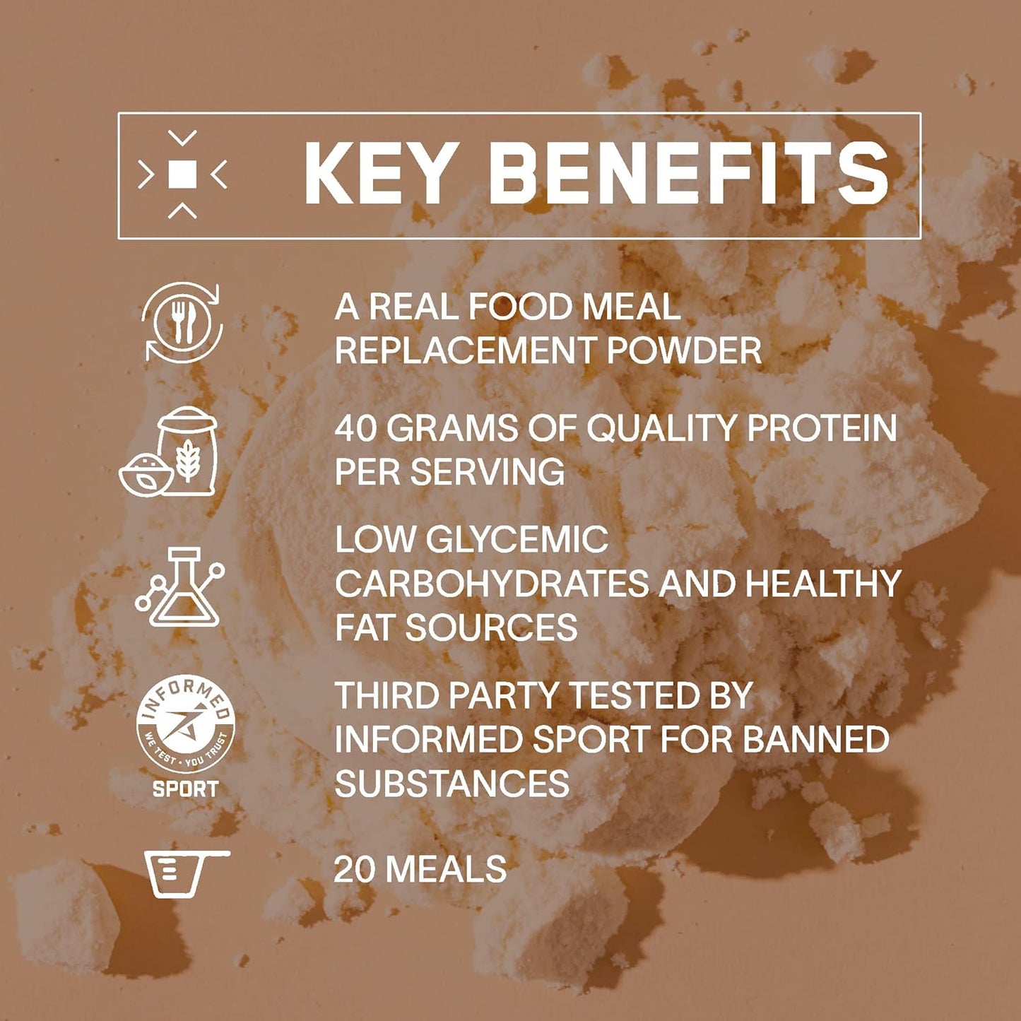 BPN Strong Food Complete Nutrition Meal Replacement - Chocolate (20 Servings) by Bare Performance Nutrition
