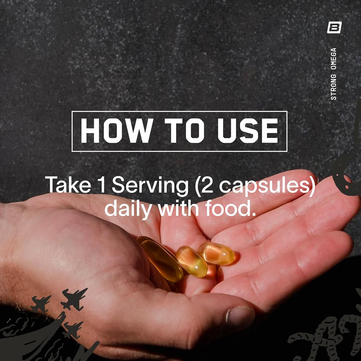 BPN Strong Omega Fish Oil Soft Gel - 1290mg per Capsule - Wild Caught - Sustainably Sourced - IFOS Certified - 30 Servings