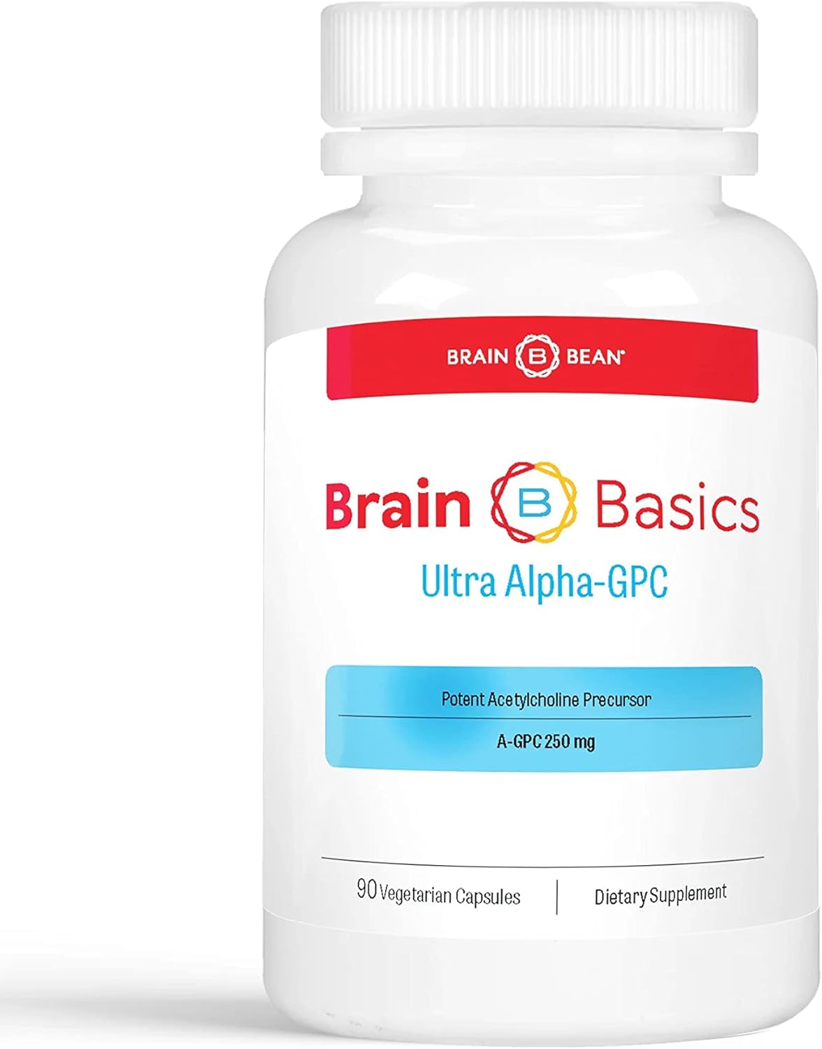 Brain Bean Brain Basics Ultra Alpha-GPC | 500 mg A-GPC | 90 Servings