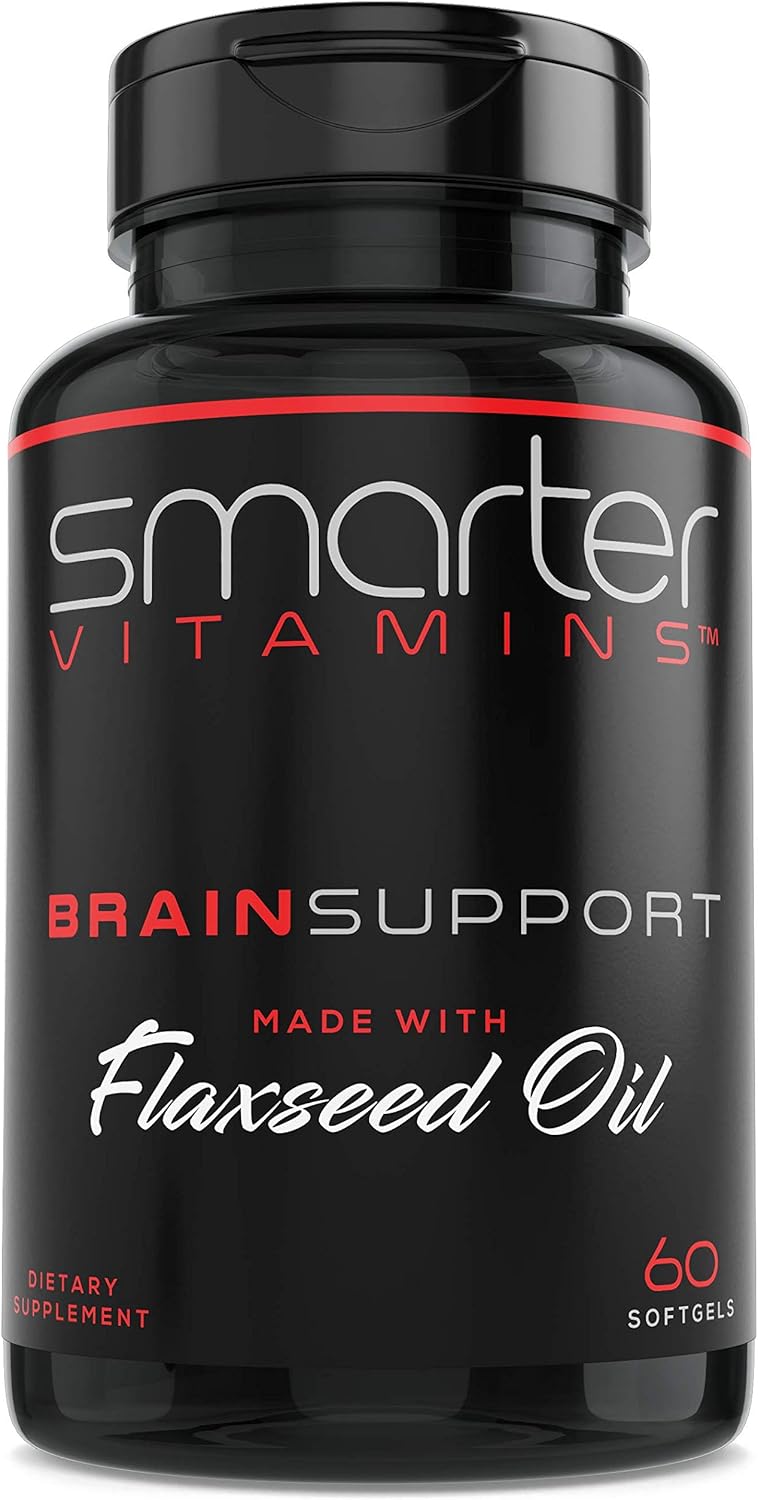 Brain Boosting Nootropic Supplement with Alpha-GPC, L-Tyrosine, Acetyl L-Carnitine & Omega-3, 60 Softgel Capsules