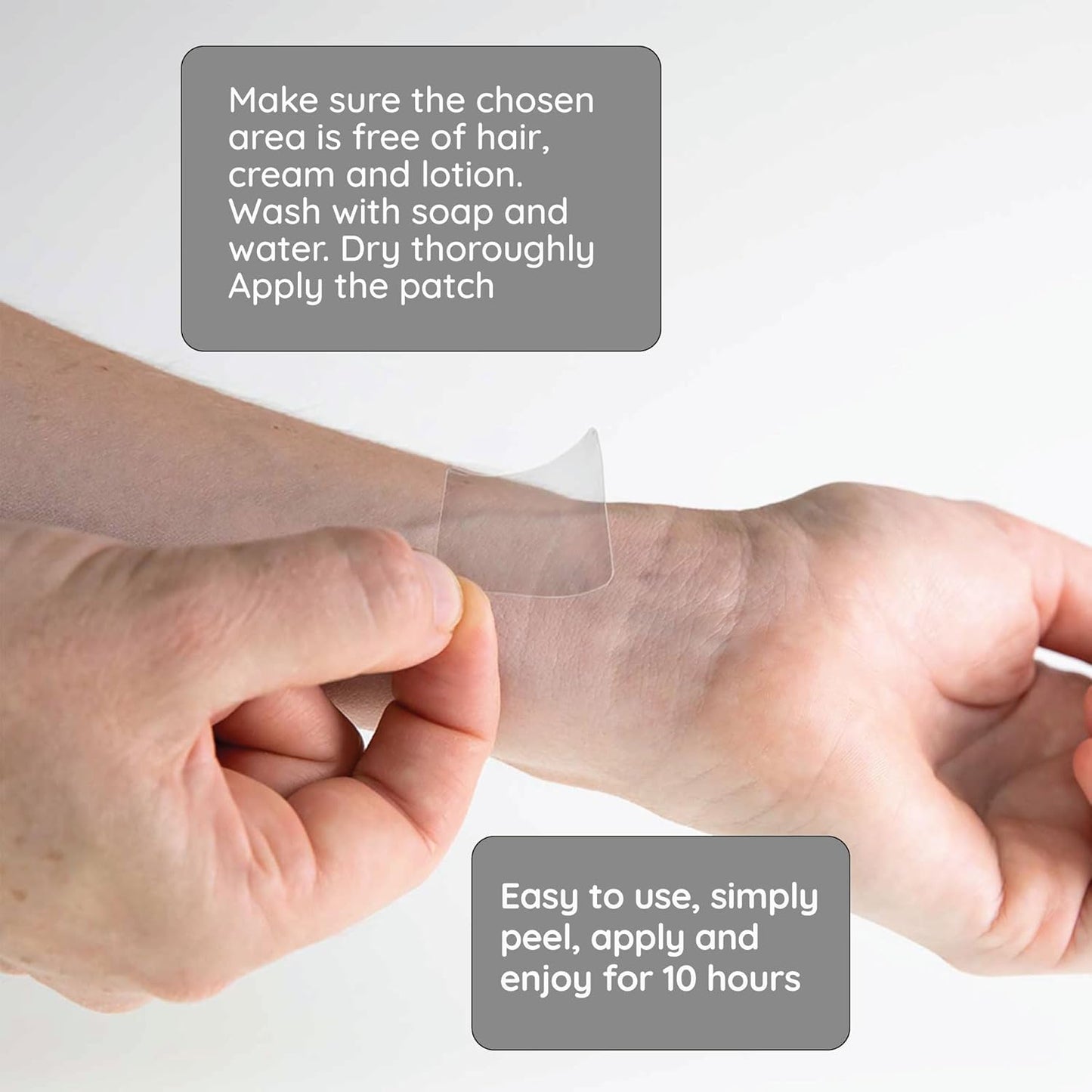 Brain Power Patch with DHA, Bacopa Monnieri, Phosphatidylserine, Caffeine, Resveratrol, Ginkgo Biloba, Creatine, Acetyl-L-Carnitine, Rhodiola - 6 Patches