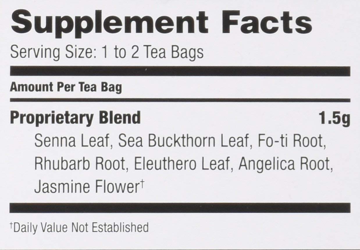 Bravo Tea Herbal Colon Cleanse Tea, Caffeine-Free, 20 Tea Bags x 2 Count Pack