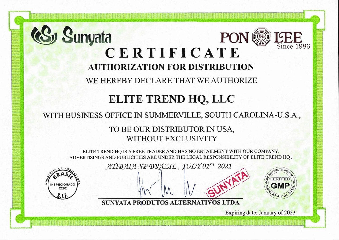 Brazilian Green Bee Propolis Liquid Extract - Sunyata No Alcohol - 30ML (1 Pack) - Pure and Potent Immune Support