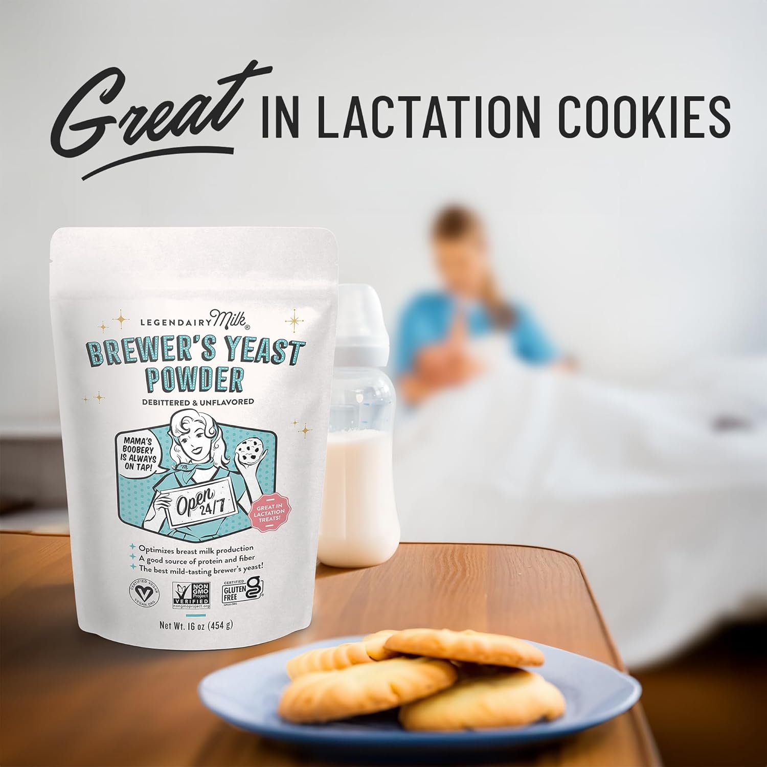 Breastfeeding Support: Legendairy Milk Sunflower Lecithin + Brewer's Yeast Powder - Boost Milk Supply & Clear Clogged Ducts