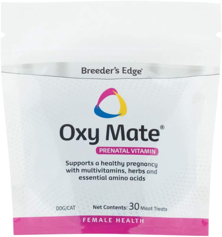 Breeder's Edge Oxy Mate Prenatal Supplement for Dogs & Cats - 30 Count Meat Treats