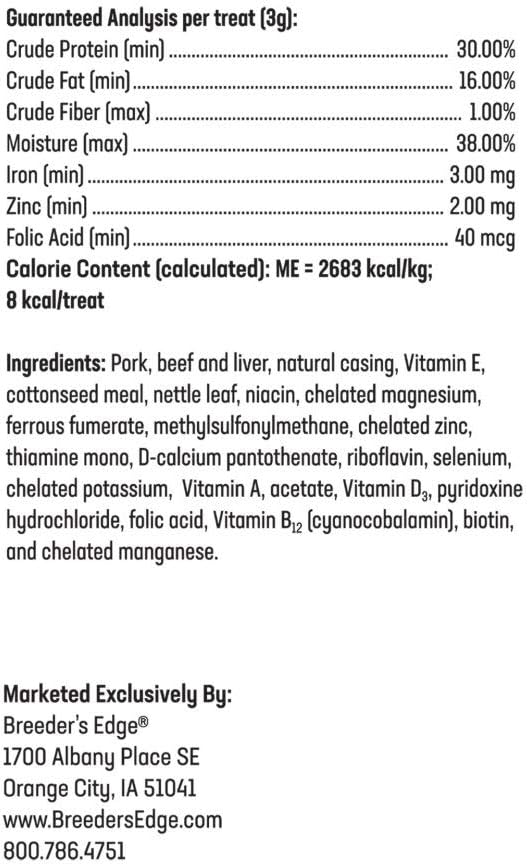 Breeder's Edge Oxy Mate Prenatal Supplement for Dogs & Cats - 30 Count Meat Treats