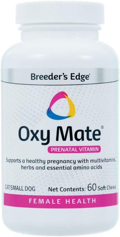 Breeder's Edge Oxy Mate Prenatal Supplement Soft Chews for Small Dogs & Cats - 60 Count