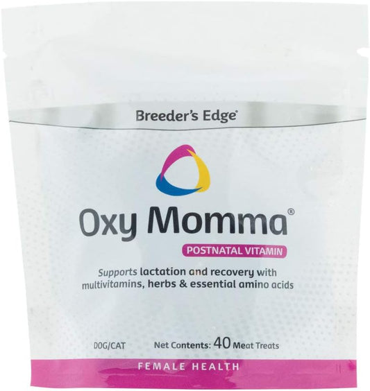 Breeder's Edge Oxy Momma Nursing & Recovery Supplement with 40ct Meat Treats