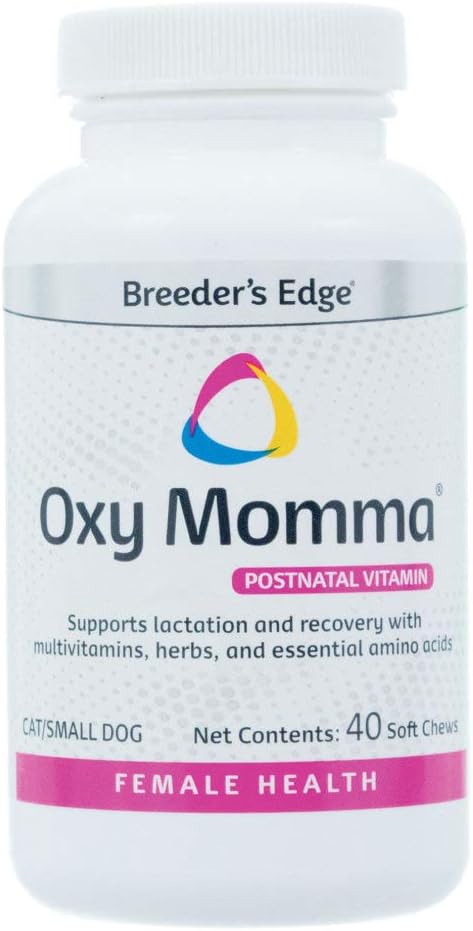 Breeder's Edge Oxy Momma Nursing & Recovery Supplement for Small Dogs & Cats - 40 Soft Chews