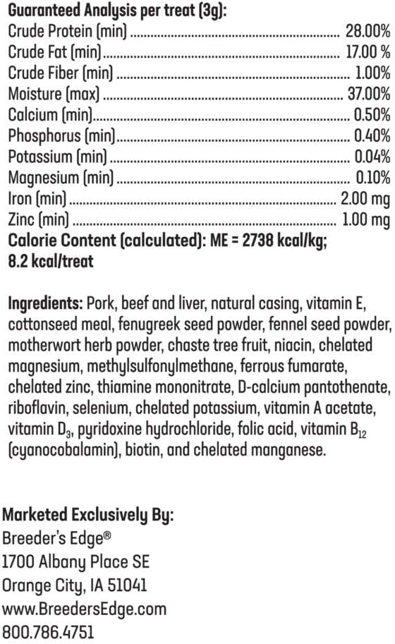 Breeder's Edge Oxy Momma Nursing & Recovery Supplement with 40ct Meat Treats