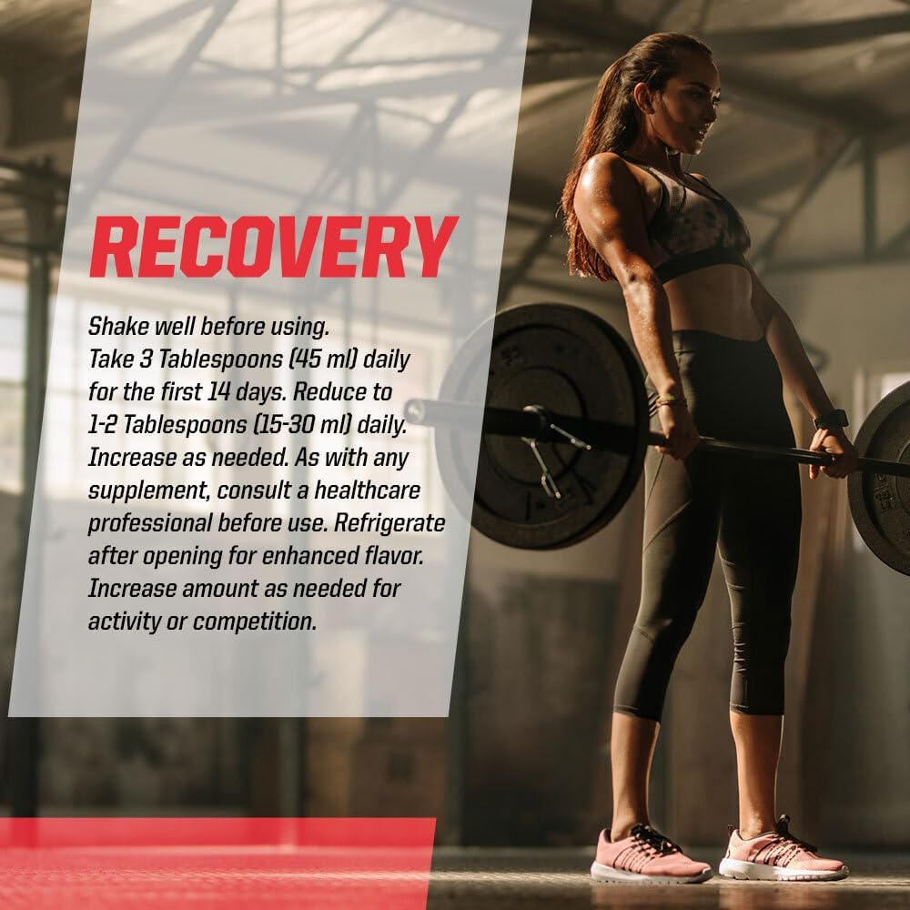 Brian Shaw's Undefined Nutrition Recovery: Hyaluronic Acid + MSM Oral Liquid for Joint and Muscle Protection, Post-Workout Recovery - 24 oz Bottle