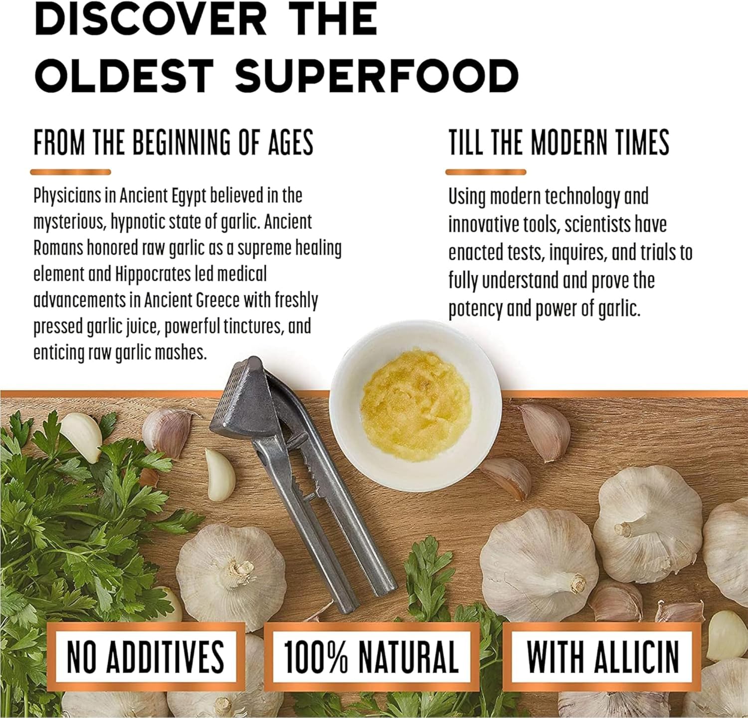 Bright Horizon Health Pure Garlic Extract with Allicin - 11X Stronger Immune Support - Vegan Friendly Liquid Formula - 1 fl.oz Bottle