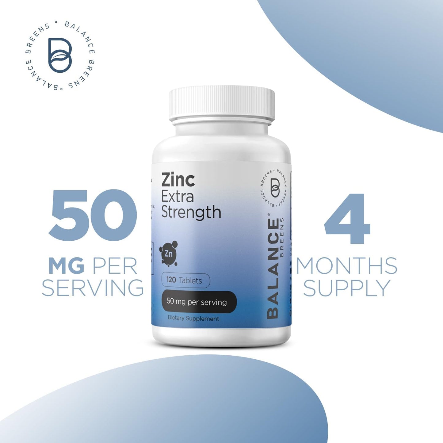 Bromelain 500mg and Zinc 50mg Capsules Combo for BalanceBreens