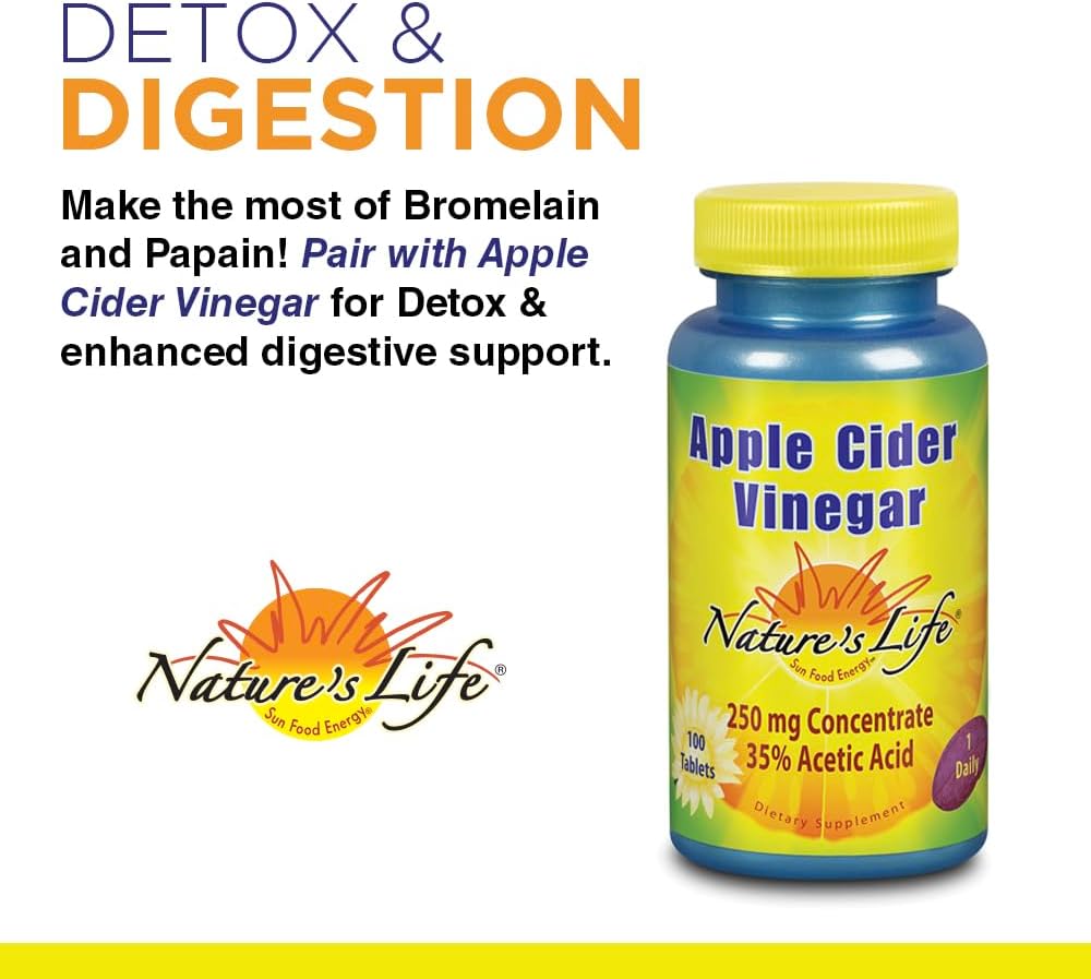 Bromelain & Papain Digestive Enzyme Blend | Natural Pineapple & Papaya Extract | 100 Vegetarian Capsules | 250mg Ea