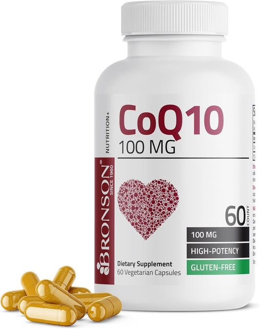 Bronson CoQ10 100 MG High Potency Supplement for Cellular Energy, 60 Vegetarian Capsules