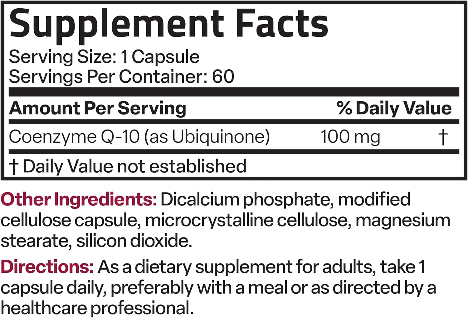 Bronson CoQ10 100 MG High Potency Supplement for Cellular Energy, 60 Vegetarian Capsules